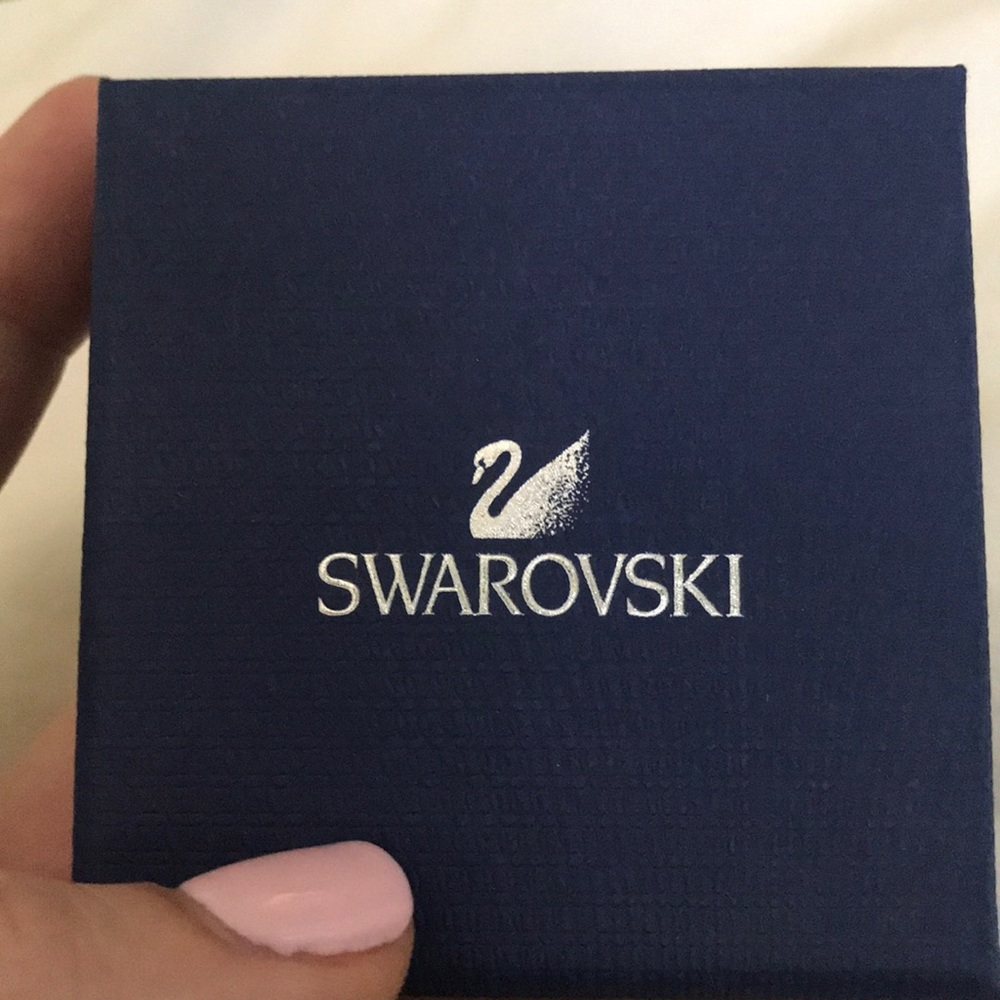 Swarovski crystal silver heart necklace